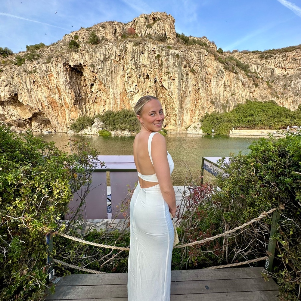 Elegant White Evening Dress